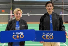 【羽球】堂杰依蔚任安联品牌大使