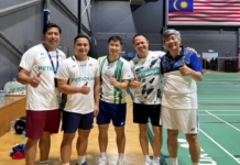 【羽球】与国羽同场训练 吉迪安度假也打球